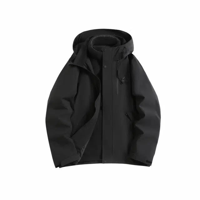 鸭鸭 三合一可拆卸山系户外休闲防风保暖羽绒服 男女同款