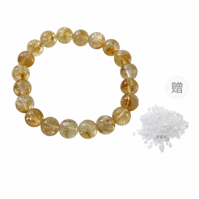 翠雅金楼 八方来财 财源滚滚暴富闪耀招财转运珠手饰 复古国潮新中式金光璀璨时尚简约高级感#好运 水晶 手串 男女同款情侣款