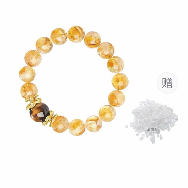 翠雅金楼 招财小霸王 八方来财财源滚滚暴富闪耀虎眼石转运珠手饰 复古国潮新中式金光璀璨时尚简约高级感#好运 水晶 手串 男女同款情侣款