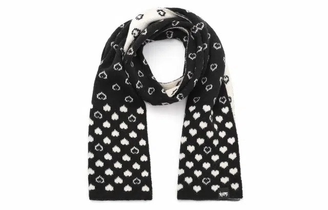 肯默 爱心针织围巾 街头时尚毛线围脖 情侣款