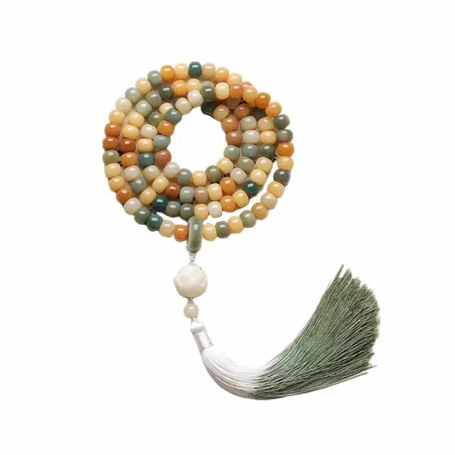 京华录 典雅复古高级感 好运莲莲民族风 糖果色新中式小众设计本命年转运佛珠 森系精致简约#好运 菩提根 手串 男女同款情侣款