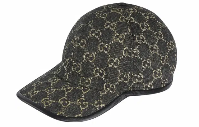 Gucci GG Embroidered Baseball Cap Black