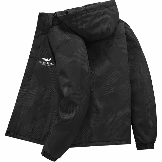 大白鲨 户外山系加绒加厚登山旅行服运动日常青年棉服 男款