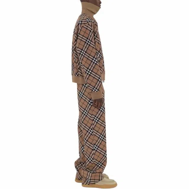 Burberry Check Wool Blend Harrington Jacket