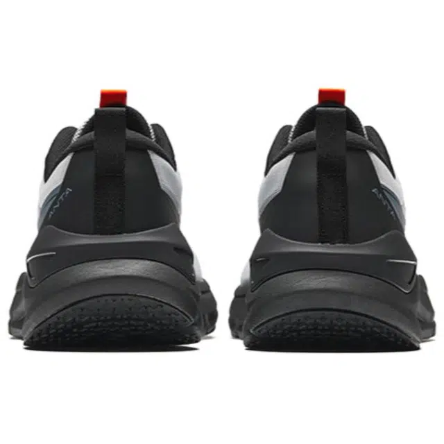 超级安踏 逸步 舒适百搭防滑耐磨 低帮 休闲跑步鞋 男款 灰黑