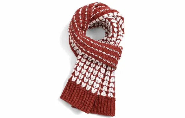 优幽兰 加厚保暖护脖子 爱心防风防寒 氛围感穿搭 绒线围巾 女款