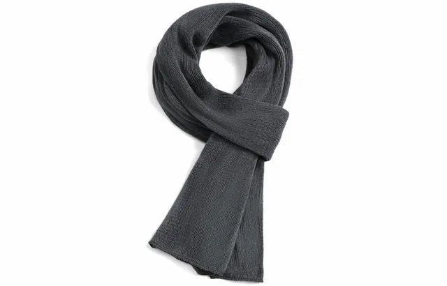 优幽兰 纯色 仿羊绒针织 加厚防风防寒保暖护脖简约休闲 绒线围巾 男女同款情侣款