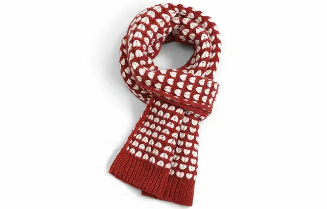 优幽兰 针织加厚防风防寒保暖氛围感小众 绒线围巾 女款