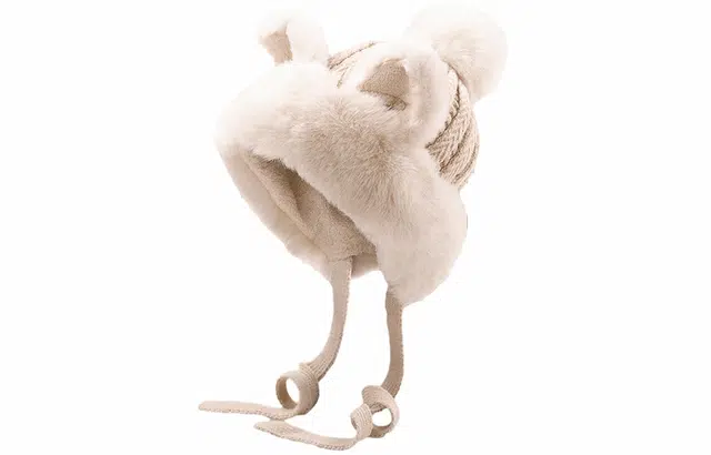 优幽兰 帽子百搭时尚毛线帽软糯可爱针织帽大头围设计感毛绒帽加厚冷帽防保暖包头帽护耳 羊驼毛 绒线帽 女款