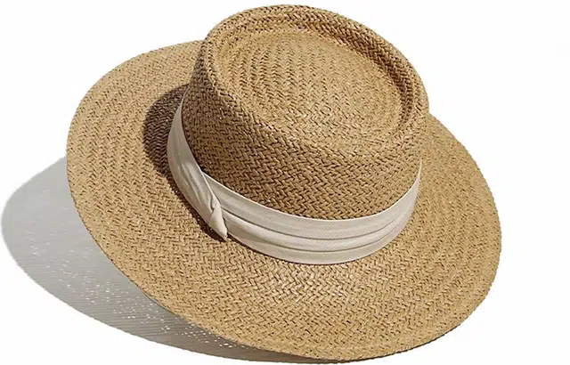 优幽兰 时尚休闲百搭夏季出游海边度假赫本风宽檐户外出行防紫外线气质优雅 纤维素材料 礼帽 男女同款情侣款