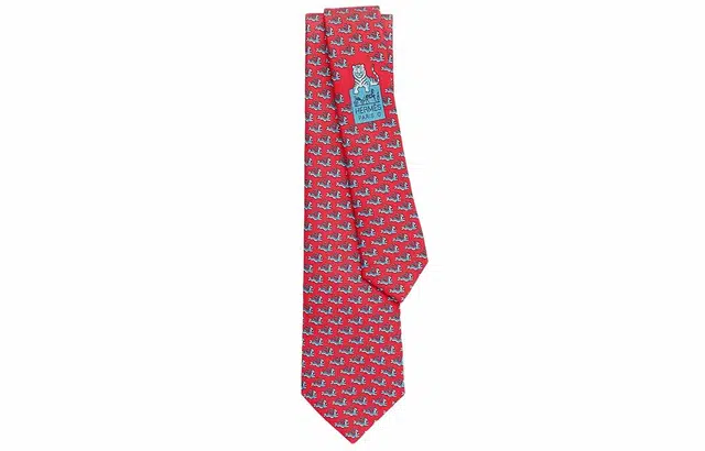 HERMES Tie 7 Happy Tiger