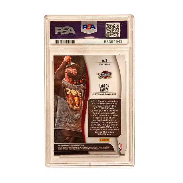 PANINI 2019-20 PRIZM Lebron James NBA psa10