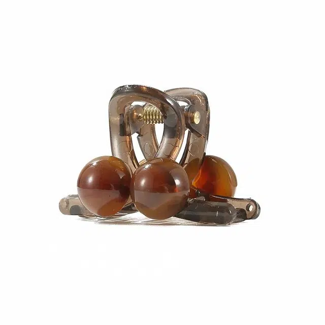 如花梦 樱桃公主头刘海前额半扎发碎发 亚克力 发夹 女款