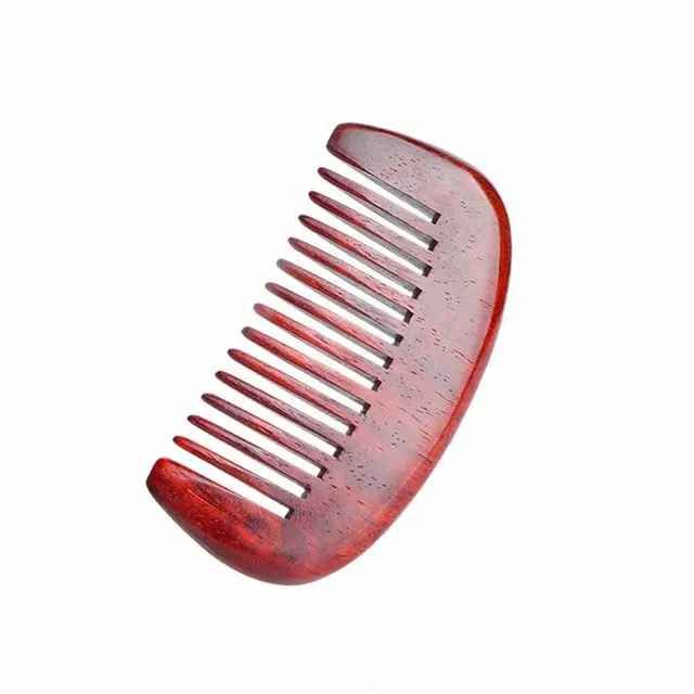 木盛缘 木梳一梳百顺随身盘玩文玩摆件 小叶紫檀 梳子 男女同款情侣款