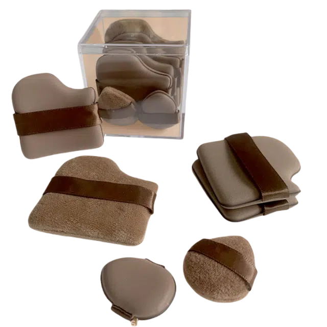 几多萌  巧克力迷你拇指上妆粉扑 定妆不吃粉易上妆