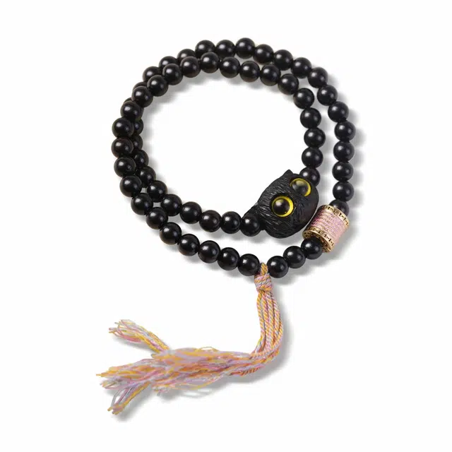 芳缘小傅 国风多圈 新中式文玩佛珠念珠双圈叠戴本命年蛇年大吉 #好运 黑檀 手串 女款