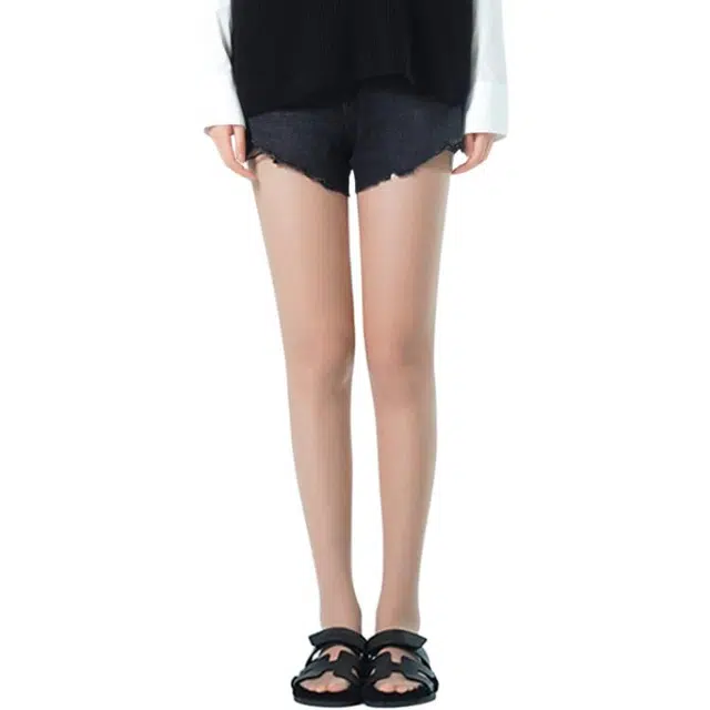 黄小姐 简约纯色舒适休闲连裤袜 女款