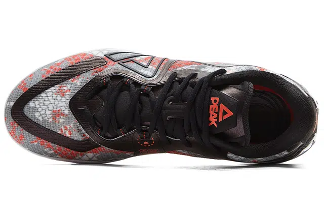 匹克 态极无双 国创系列 谜踪幻向配色 限量套装版 蛇年限定鞋  鞋脚一体 水平缓震 灵活贴地 减震防滑耐磨回弹 低帮 篮球鞋 男款 黑红