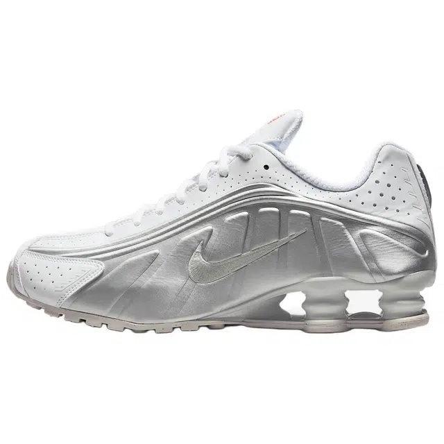 Nike Shox R4 White Silver