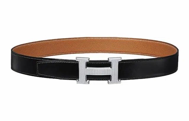 Hermes H Buckle Leather Belt