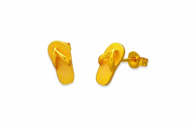 尚银福 人字拖/小爱心/四叶草/繁花结 百搭简约气质轻奢高级感时尚通勤精致 好运 合金 耳钉 女款