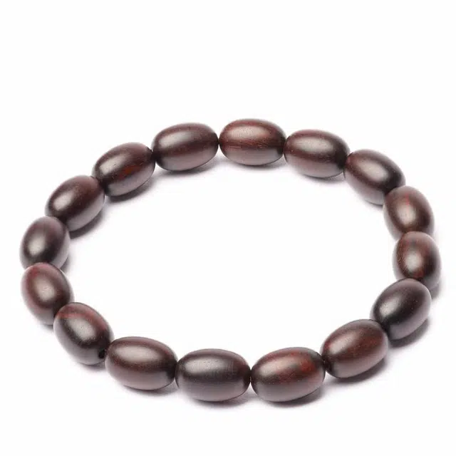 三檀小舍 枣珠#好运诸事顺利平安顺意 国潮国风复古小叶佛珠小众高级轻奢礼盒文玩盘玩 紫檀属 木作手串 男女同款情侣款