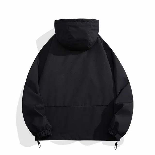 雅鹿  山系户外防风防水连帽外套单层拉链设计城市机能风登山徒步百搭休闲 冲锋衣 男女同款