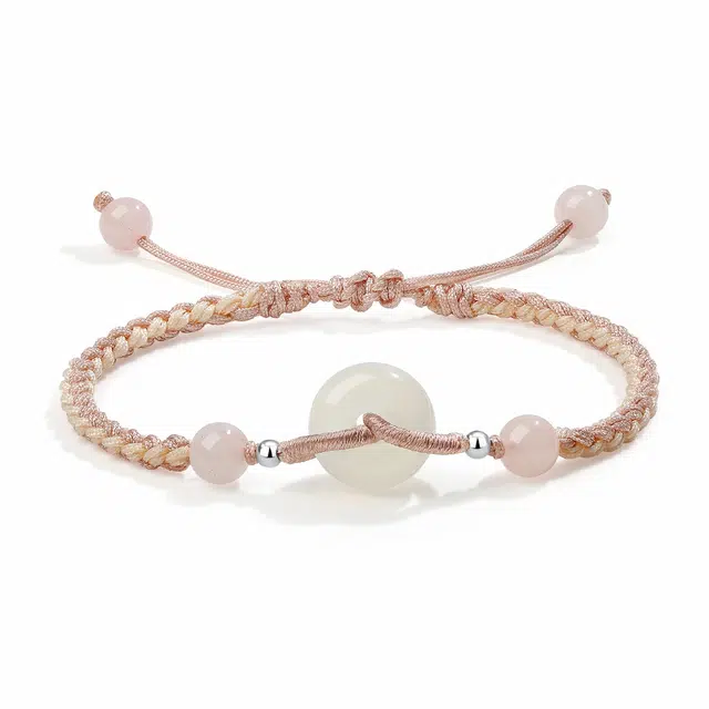 【普陀山官方已祝福】 普陀山文创 吉祥如意平安扣转运手绳 礼盒装 玉髓 手链 男女同款情侣款