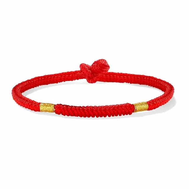 【普陀山官方已祝福】 普陀山文创 本命年转运红绳护身符手工编织 生日送礼礼盒装 织物 手链 男女同款情侣款