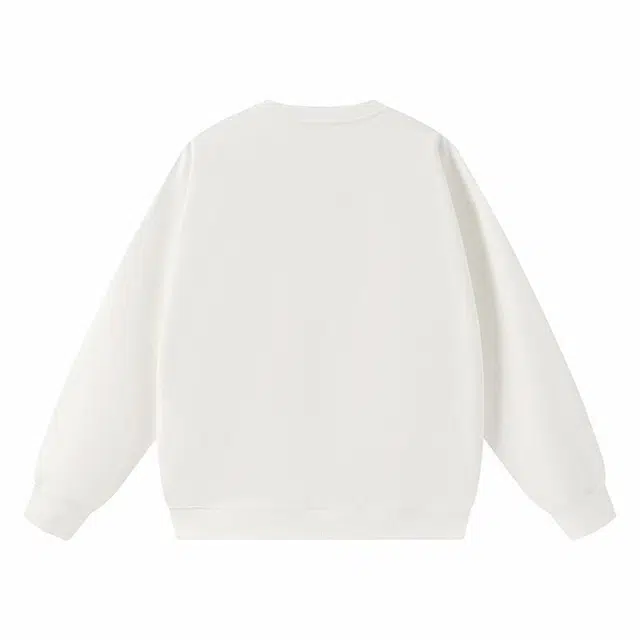 法文箱子 圆领宽松慵懒风长袖休闲卫衣 男款