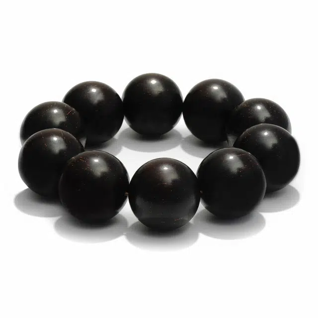 鶄鲤 新中式国潮爆星素圈 紫檀属 手串 男女同款情侣款