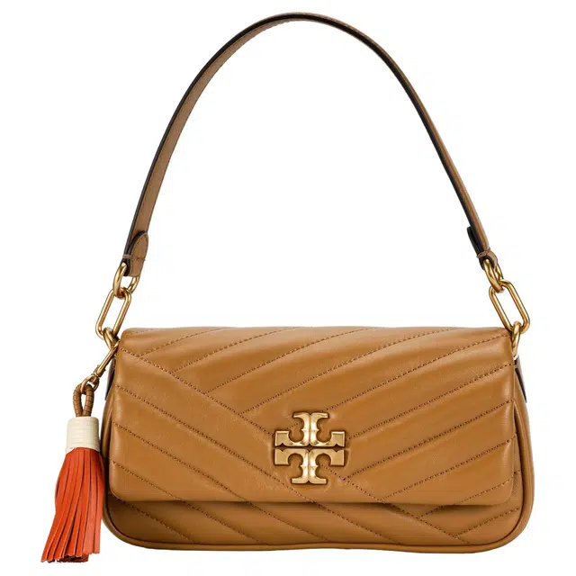 Tory Burch Kira Small Shoulder Bag Almond Brown