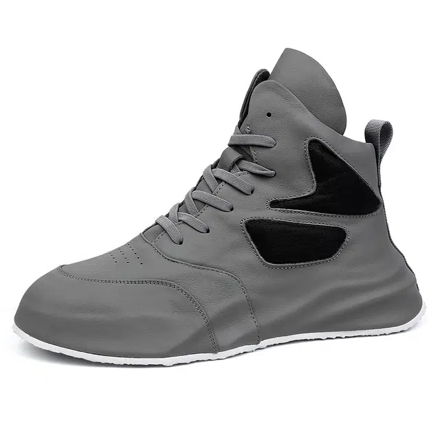 圣大骑士 时尚潮流百搭 防滑耐磨增高 高帮 生活休闲鞋 男款
