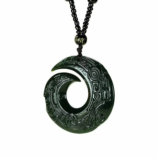 舒杰 古风精雕时来运转 和田玉 青玉 男女同款情侣款