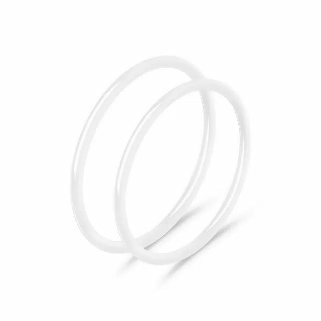 兰慕茵诺 轻奢小众白月光叮当镯 一步一响清冷感美人贵妃玉镯 新中式显白素玉素圈 汉服小众叠戴  玉髓 手镯 女款