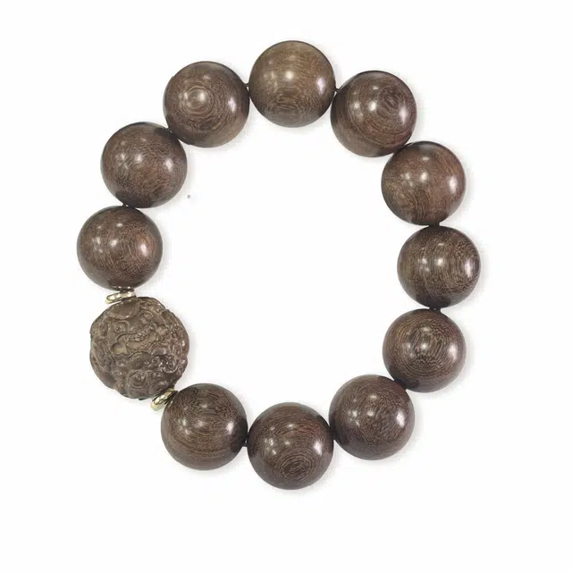 岁月静好 财源滚滚大颗粒霸气手持盘玩佛珠 高品质招财纳福古色古雨文玩个性时尚手饰本命佛 八方来财#好运 金丝檀木 手串 男女同款情侣款