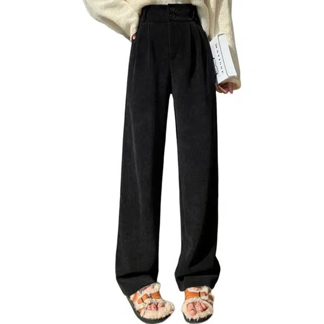 水中花 秋冬窄版春秋小个子舒适垂感休闲裤 女款