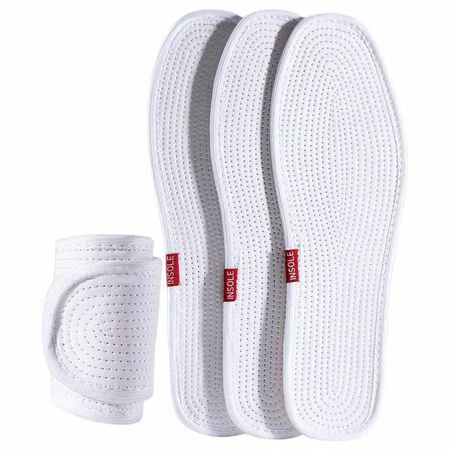 足印部落 千层布纯棉吸汗防臭透气汗脚专用防滑软底舒适 棉布 鞋垫 通用