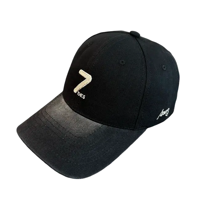 浪莎 简约纯色刺绣字母宽帽檐 棉 鸭舌帽 男女同款情侣款