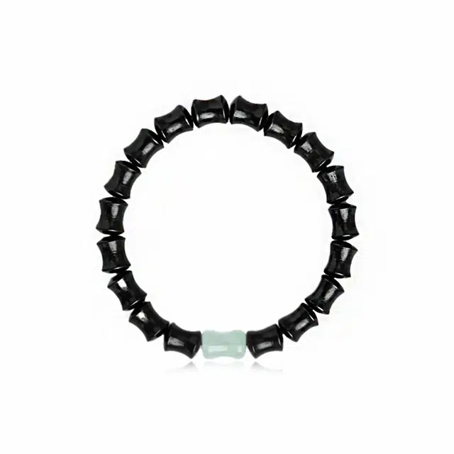 岁月静好 国风禅意单圈手持文玩佛珠高品质 上岸佛珠步步高升 温柔轻奢高级感幸运配饰 学业有成#好运 黑檀 手串 男女同款情侣款