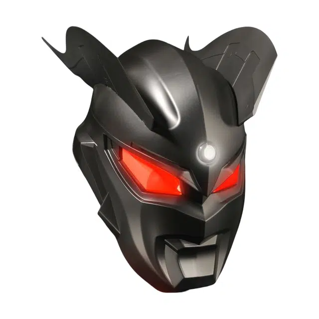 欧洛伊 黑暗红眼赛罗奥特曼头套  头标可拆卸洛普斯发光头盔 玩具