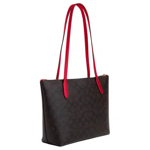 COACH Canvas 24 Logo Tote