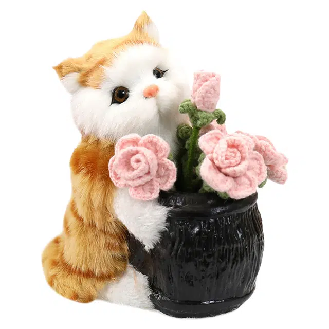 番尼可儿 猫猫小狗可爱动物笔筒 创意萌趣 玩偶周边