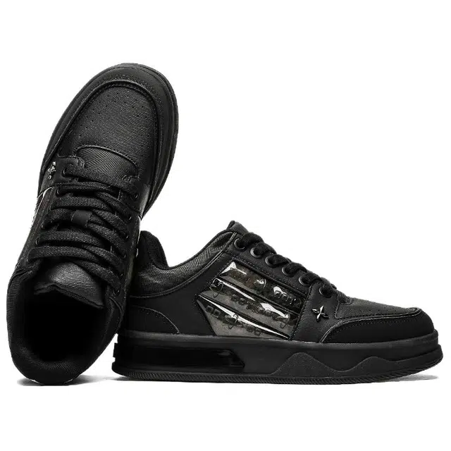 年走索 经典舒适时尚百搭 低帮 板鞋 男女同款 黑色