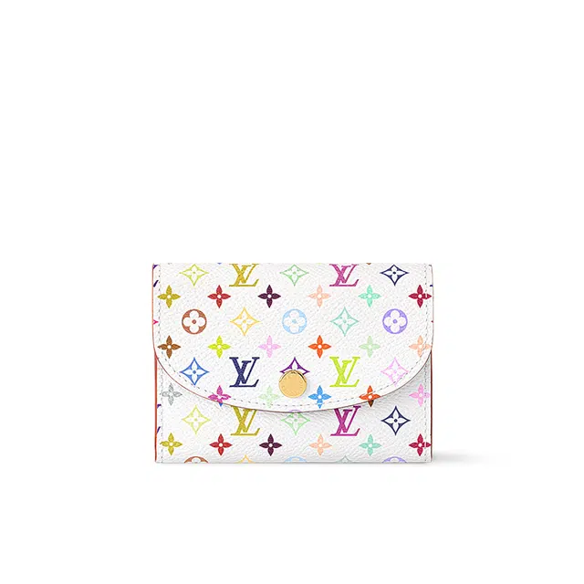 Louis Vuitton x Takashi Murakami Leather Wallet White