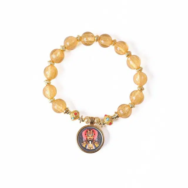 九隆古 五爷唐卡招财纳福转运 诸事顺遂平安喜乐 琉璃 手串 男女同款情侣款