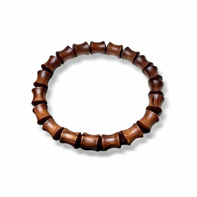 岁月静好 禅意静心文雅复古轻奢小众设计简约高级感 单圈素雅步步高升平步青云森系田园 #好运 花梨木 手串 男女同款情侣款