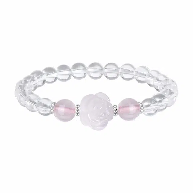 恋朵 甜美气质 玫瑰花 森系 水晶 手串 女款