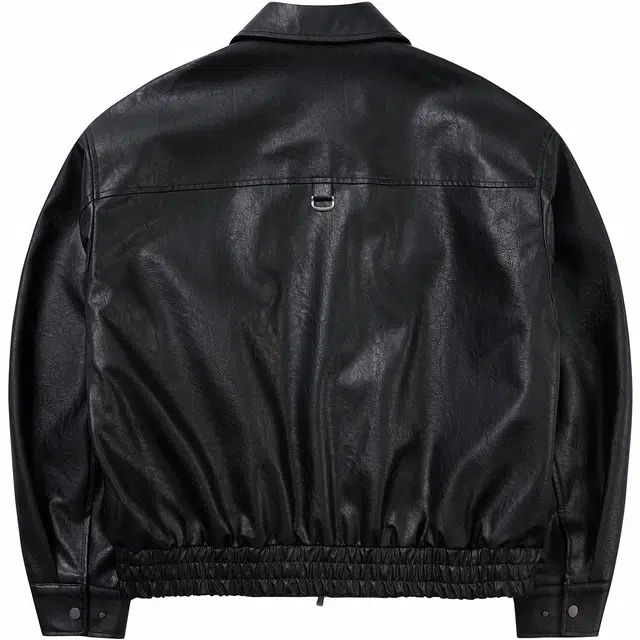 DISTRESS PU LEATHER JACKET
