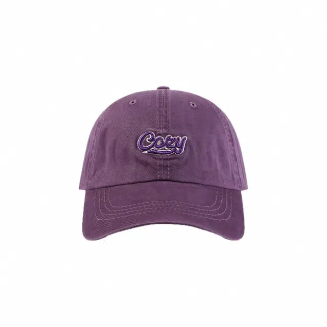 氧气樱桃 韩系做旧水洗刺绣字母软顶潮牌百搭显脸小 棉 鸭舌帽 男女同款情侣款